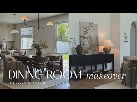 Dining Room Makeover 2025 || Budget Friendly Room Transformation || From Boring to Elevated