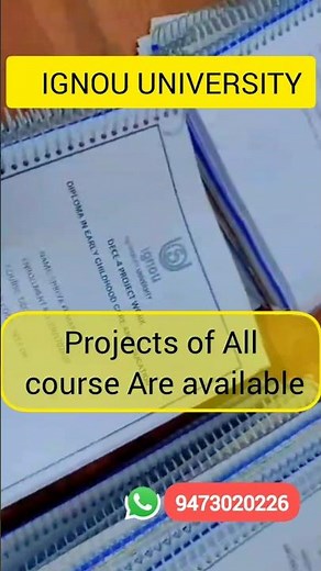 ignou university projects all courses are available 2025-26/ #ignou #project #shorts #viralvideo
