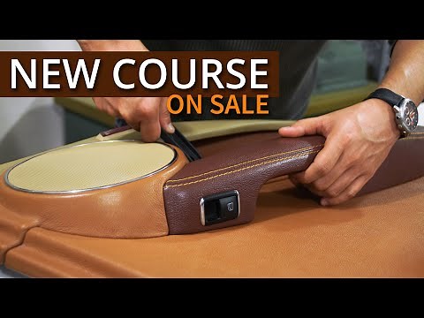 NEW COURSE How to wrap in leather a car door panel #Upholstery #Courses #Tapiceria