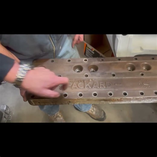 Passion Motorworks EVER SEE PACKARD STRAIGHT HEAD ? One very unique cylinder head , one heavy pce !!
