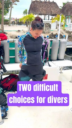 One feels good going on, one looks good underwater 🤷‍♀️🤷‍♂️💦 #wetsuits #scubamemes
