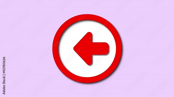 Directional arrow symbol. Arrow showing direction. Stock Video