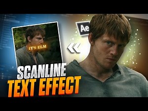 Smooth Scanlines Text Effect Tutorial | After Effects #texteffect