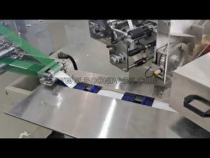 Cutlery packaging machine, fork, knife, spoon, toothpick packaging, to wrap disposable cutlery set