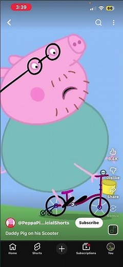 Peppa pig bike voiceover