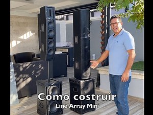 como construir line array mini