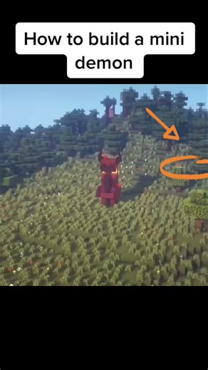 How to Build a Mini Demon in Minecraft