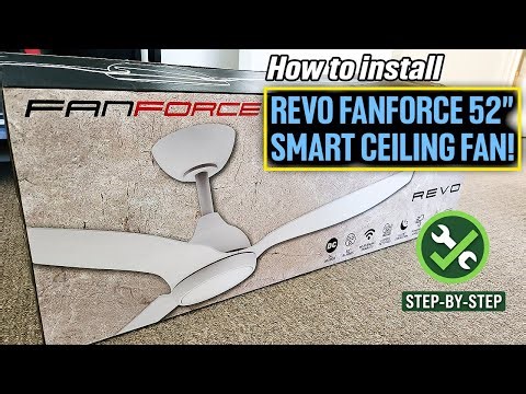 How to Install the Revo Fanforce 52" DC Smart Ceiling Fan!