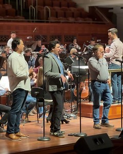 We snuck into rehearsal...again! The Three Mexican Tenors are in fine form, and ready to serenade you this weekend! Join Principal Pops Conductor Enrico Lopez-Yañez as he welcomes Jorge Lopez-Yañez (a.k.a. his dad), Cesar Sanchez, and Bernardo Bermudez to the Schermerhorn April 27 to 29 for a fun-filled weekend with the Nashville Symphony! https://bit.ly/3GQ9GIS | Nashville Symphony