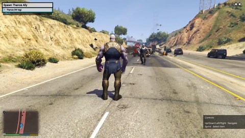 Playing as Thanos in Grand Theft Auto 5 | GTA 5 mods