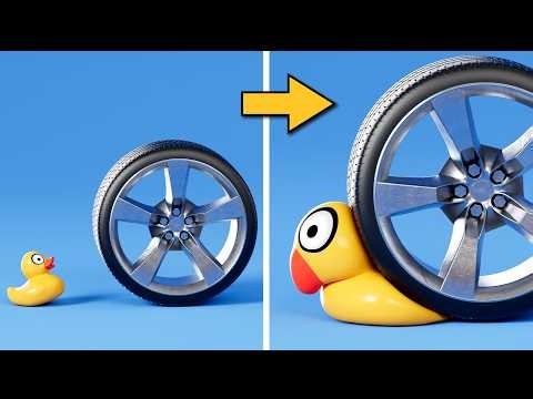 Most Satisfying Blender 3D Physics Impacts 🤯🔥 | Wheels, Glass Towers & Cloth Tests