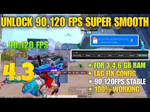💫90,120 FPS+SUPER SMOOTH CONFIG BGMI 4.3 |BGMI LAG FIX CONFIG 4.3 | 120 FPS LAG FIX CONFIG PUBG 4.3