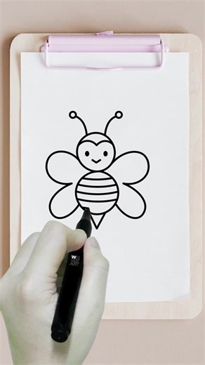 How to Draw a Bee Step by Step for Kids