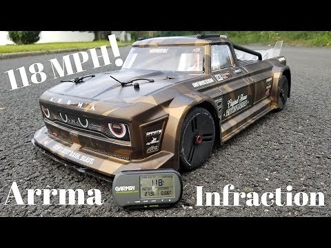 Arrma Infraction 8S - 118 MPH Speed Run