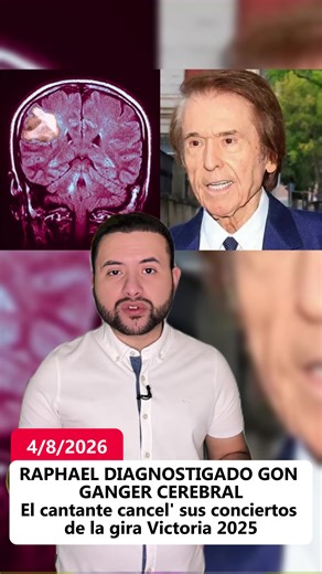 🩺 Iconic Spanish Singer Raphael Faces Brain Cancer Diagnosis: The Emotional Journey Ahead 💔 #Raphael #CancerAwareness #HealthHope #fyp #foryou #usa #benjaminzamoratv