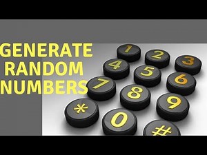 How to Generate Random Numbers | Random Numbers Generator