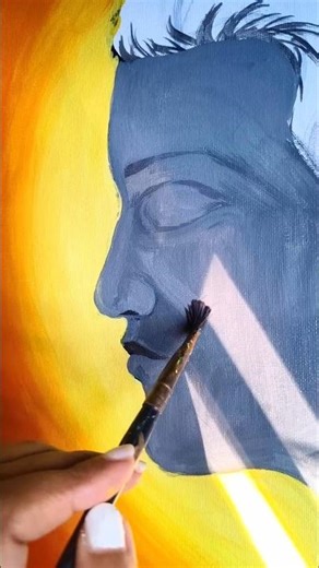 Acrylic Painting Blending #shorts #art #beginnerarttips #artandcraft #paintingdrawing #youtubeshorts