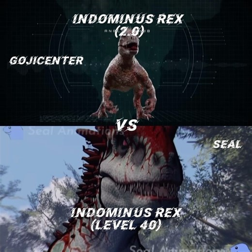 Indominus rex (2.0) vs Indominus rex (level 40)