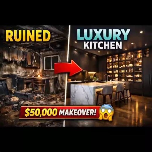 Destroyed Kitchen Rebuilt Into a $50K Luxury Kitchen #beforeandafter #new #restoration #dj