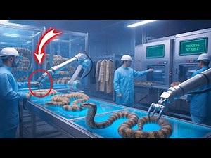 Inside an Exotic Leather Processing Factory — Robotic Cutting & High-Speed Workflow