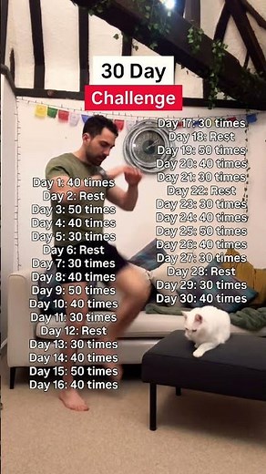 30 Day Workout Challenge At Home For Beginners!