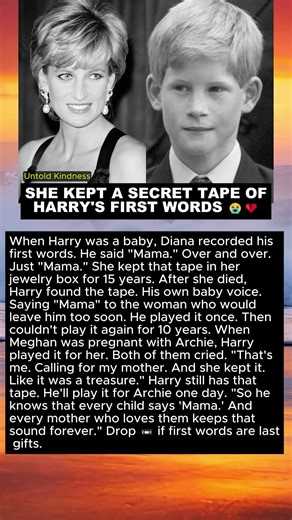 SHE KEPT A SECRET TAPE OF HARRY'S FIRST WORDS 😭💔