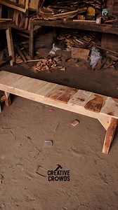 Relaxing Wood Bench Making Process | Creativecrowds