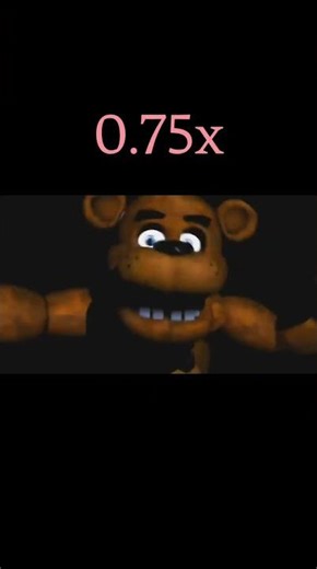 FNaF 1 – Freddy Fazbear – Jumpscare 0.25x ➜ 2x