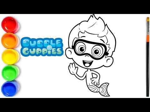 How To draw Bubble Guppies - Nonny
