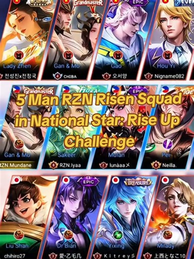 Rise Up Challenge in Honor of Kings