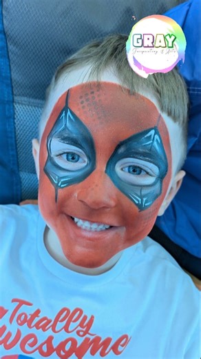 Deadpool got a surprise visitor ❤️ #facepaint #facepainting #faceart | BETH GRAY | Facepaint and Arts