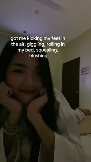 Blushing Crush Content: Kicking Feet in the Air