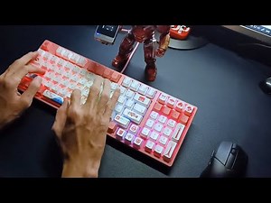 [ASMR] Gà mổ Akko 3098B - CS switch Radiant Red, sound test