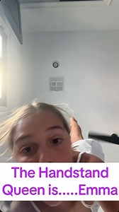 She does handstands all day 24/7 #handstand #competition | The Stauffer Family