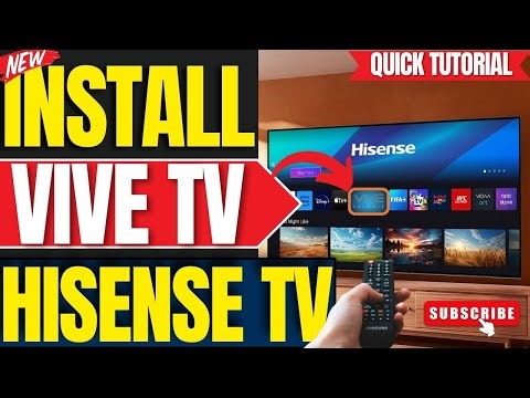 How to Install Vive TV App on ANY Hisense Smart TV (2025 Guide)