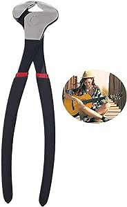 Guitar String Cutter Fret Nipper, Fret Puller Stainless Steel Fret Wire Nipper Puller Plier Guitar Bridge Pins Puller Luthier Repair Tool for Guitar/Bass/Violin String Cutting Cutter Plier