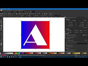 INKSCAPE Tutorial - Create negative letter vector graphics.