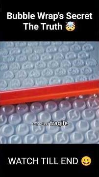 Bubble Wrap Wasn't Invented for Packing 😳| The Real Story | You Never Knew This