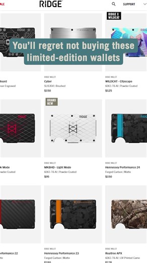 Slim. Secure. Built to last. The Ridge Wallet redefines everyday carry with RFID-blocking technology and a sleek, minimalist design. Stop carrying bulk, start carrying better. | The Ridge