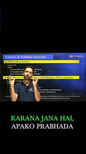 NSEP, NSEC, NSEB & NSEA Syllabus Explained | Class 11 & 12 Science & Astronomy Olympiad Prep