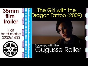 The Girl with the Dragon Tattoo (2009) 35mm film trailer, flat hard matte, 3232x1400