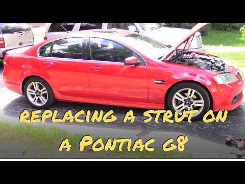 How to replace a strut on a 2009 Pontiac G8. I LOVE THIS CAR!!!