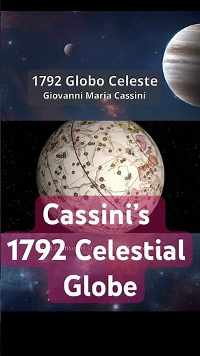 ✨Journey Through Stars: Cassini’s 1792 Celestial Globe Map #space #celestialglobe #celestialmap