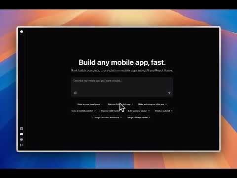 Build any mobile app with AI | Introducing Rork
