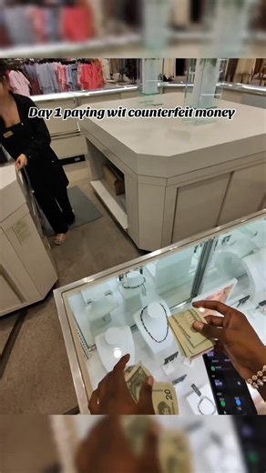 Chris Singletary on Instagram: "Paying with counterfeit money 😂 (entertainment purposes only) #reels #therealsplurgio #prank #greenvillesc #dillards #explorepage #viral #trendingreels #counterfeit"