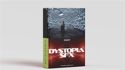 200多个高质量电影行业标准声音设计后期制作故障、点击、上升、纹理、呼啸声、特效转场过渡音效 / AcidBite Dystopia SFX