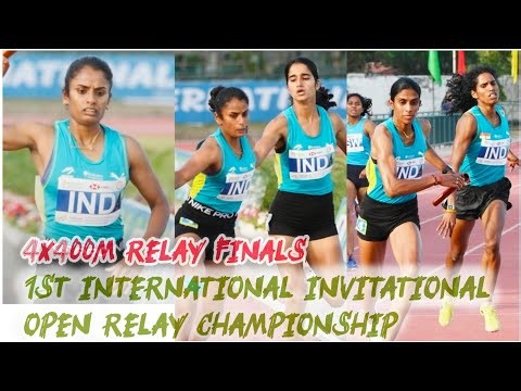 Womens 4x400m Relay finals@1st international invitational Open Relay