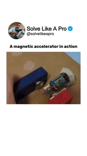 Solve Like A Pro | A magnetic accelerator in action. ⚡🧲 This incredible device uses magnetic fields to propel objects at extreme speeds — no explosions, no... | Instagram