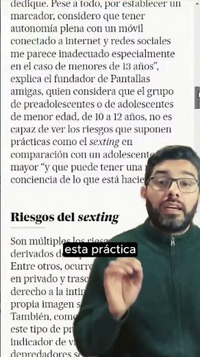 😳Qué es SEXTING y en Qué consiste 👉 Sus Riesgos #sexting #riesgo #internetsegura #educación