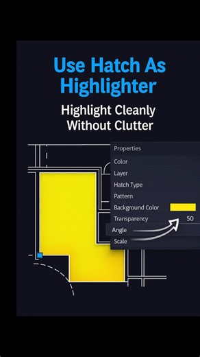 How Pros Use Color Hatches Without Losing Details #hatchhighlight #drawingtechnique #CAD